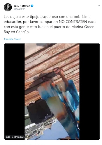 Yoss Hoffman denunció agresión a