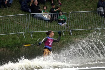 Font, de 17 años, se llevó la presea dorada en esquí acuático, donde era favorito (Foto: Cortesía de Conade)