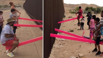 El arquitecto Ronald Rael instaló