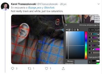 “No es realmente blanco y