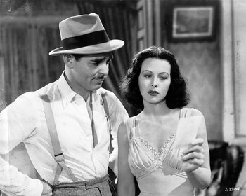 Clark Gable y Hedy Lamarr