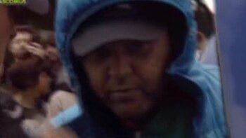 El Pepo durante su llegada