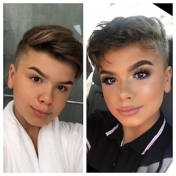 Reuben de Maid, el niño de 14 años que se maquilla en Instagram y Youtube como un profesional (@reubendemaid)