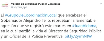 A través de un comunicado