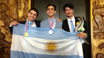 Nicolás junto a Tobías Viola