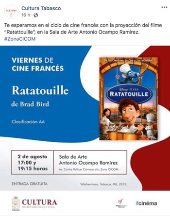 La Secretaría de Cultura de