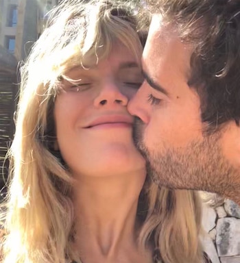 La pareja en marzo pasado,