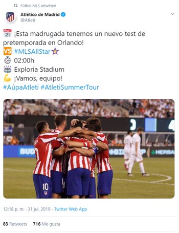 El Atleti se declaró listo
