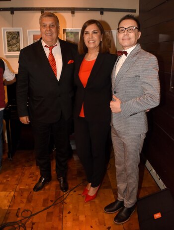 Luis Ventura, Liliana Parodi y Marcelo Polino