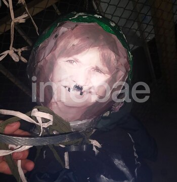 El muñeco que apareció en