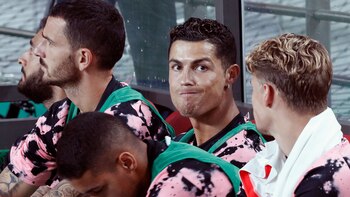 Ronaldo no jugó siquiera un minuto del partido