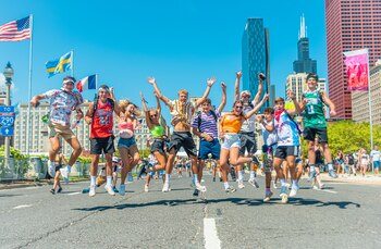 El colorido del público del