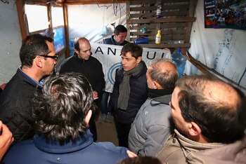 Axel Kicillof con productores de