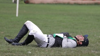 El sufrimiento del brasileño se percibe en su rostro (Foto: REUTERS/Guadalupe Pardo)