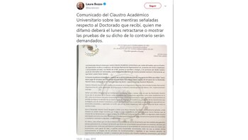 La Bozzo pide a quien