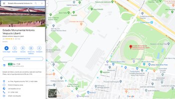 Y en el Google Maps,