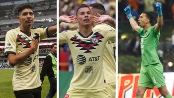Álvarez, Uribe y Marchesín, los tres jugadores que ficharon por equipos del fútbol europeo en este inicio de temporada (Foto: Especial/ Cuartoscuro)