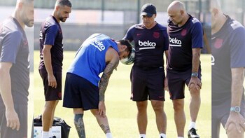 Lionel Messi se lesionó en
