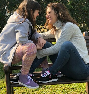 Carla Conte con Mora (Instagram)