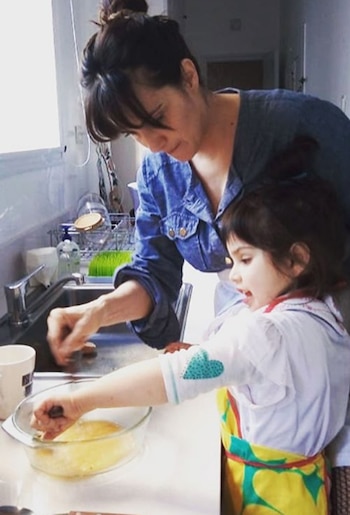 Julieta Díaz con Elena (Instagram)