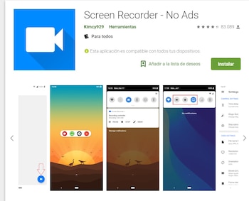 Para grabar, hacer capturas de