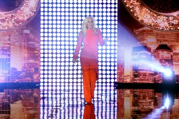 La diva argentina lució una