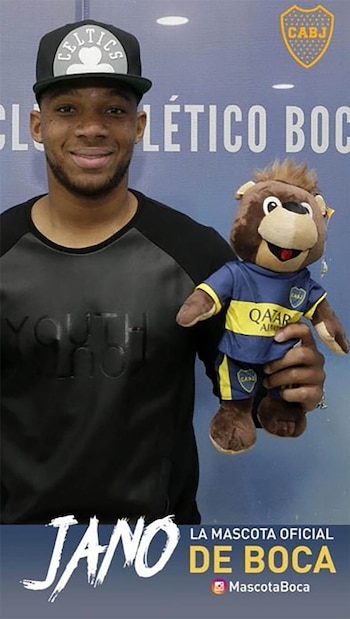 Jano, con Frank Fabra, una