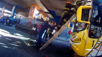 Las tres mujeres quedaron atrapadas