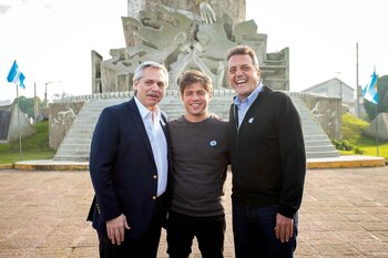 Tres candidatos: Alberto Fernández, a