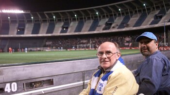 Los hinchas que se ubicaron