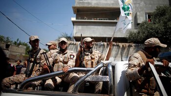 Efectivos de Hamás en Gaza.