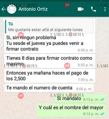 Los “reclutadores” les piden realizar