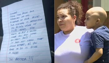 Un vecino le escribió lo