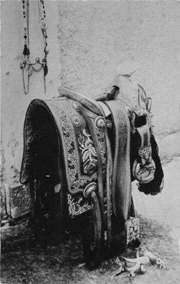 Silla de montar de Emiliano Zapata (Foto: AHUNAM)