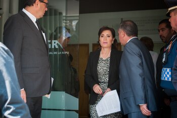 osario Robles Berlanga acudió a