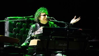 Charly García volvió a tocar en el Luna Park tras siete años de su último show allí. Nito Mestre y Pedro Aznar fueron los invitados (Franco Fafasuli)