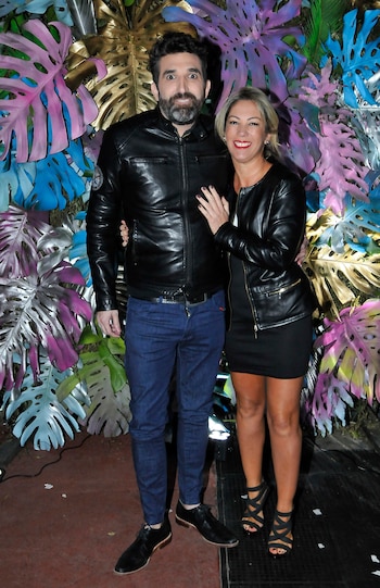 Diego Moranzoni y su pareja