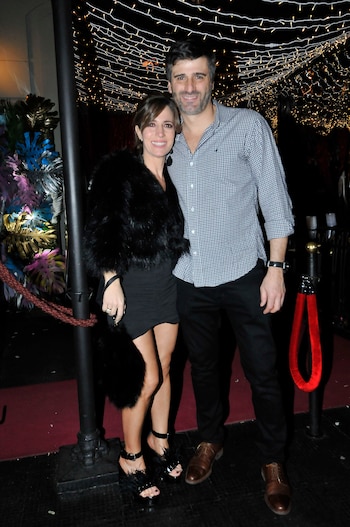 Sandra Borghi y su marido