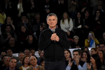 Mauricio Macri, presidente. Busca la reelección frente a la fórmula Fernández-Fernández de Kirchner. (Nicolás Stulberg)