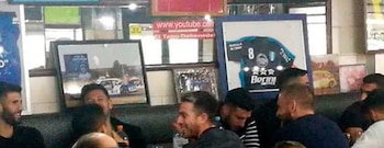El plantel de Boca almorzó en El Tano, restaurante de Avellaneda, junto a Daniele De Rossi (@bubu09_)