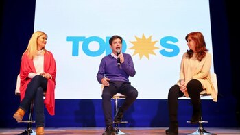 Kicillof durante el cierre de