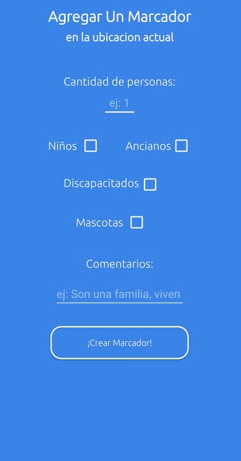 Agregar un marcador en Ayumapp