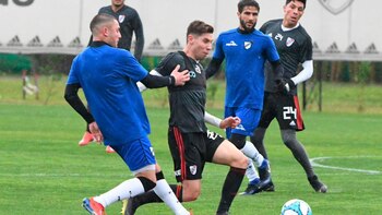 River jugó un amistoso frente a All Boys en el predio de Ezeiza (@RiverPlate)