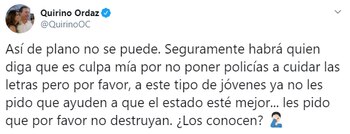 El gobernador de Sinaloa lamentó