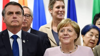 Jair Bolsonaro y Angela Merkel