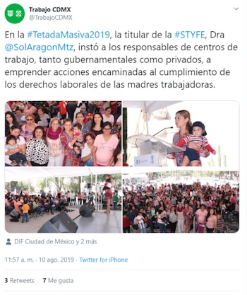 Así se promovió el evento
