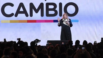 Elisa Carrió habló después que