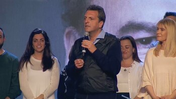 Sergio Massa se dirigió a