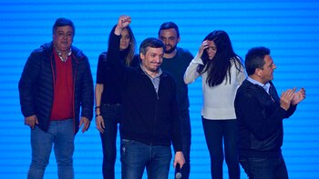 Máximo Kirchner con Malena Galmarini,