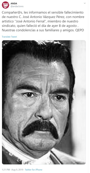 La ANDA lamentó el deceso